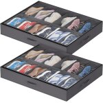 Ulteronixshop - sacs de rangement chaussures avec fen�tre transparente, boite rangement sous lit pliable ...