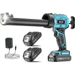 Ulteronixshop - seesii pistolet � cartouche sans fil avec 2 x 2000 mah batteries, pistolet silicone electrique ...