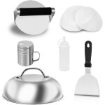 Ulteronixshop - smashed kit de presse � hamburger, 6 pi�ces de presse � hamburger, spatule en m�tal, ...