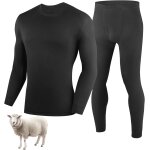 Ulteronixshop - sous - v�tement thermique doux 100 % laine m�rinos pour homme, ensemble haut et bas, ...