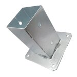 Ulteronixshop - support carr� a visser pour poteaux de pergola, robuste, galvanis� a chaud, taille du ...