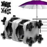 Ulteronixshop - support de parasol pour balcon - anthracite - r�sistant aux bombes - support de parasol ...