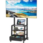 Ulteronixshop - support tv sur pied pour tv de 32 � 60 pouces, pied tv mobile avec tiroir tissu et rangement ...