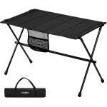 Ulteronixshop - table de camping pliante en aluminium avec sac de transport et sac en filet, ultra l�g�re, ...