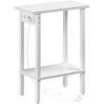 Ulteronixshop - table d�appoint �troite, bout de canap� � 2 niveaux avec station de charge, table de ...