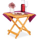 Ulteronixshop - table pliante en bois, pour salon, balcon et terrasse, robuste, console, hlp : 50 x 50 ...