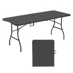 Ulteronixshop - table pliante rectangulaire en plastique, table utilitaire portable de 180 cm, solide ...