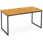 Ulteronixshop - table salle manger exterieure 140 cm, grande table jardin en bois acacia 6 personnes ...