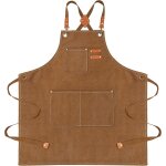 Ulteronixshop - tablier de chef pour hommes femmes tablier de cuisine en toile de coton r�sistant � l'eau ...