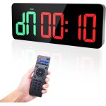 Ulteronixshop - timer sport, minuteur fitness 3  grand ecran time, 12 / 24 heures horloge murale num�rique ...