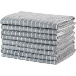 Ulteronixshop - torchons en microfibre doux et absorbants pour la cuisine, 45 x 65 cm, lot de 8, gris ...