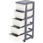 Ulteronixshop - tour de rangement, tiroirs de rangement en plastique, caisson de bureau sur roues verrouillabl ...