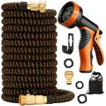 Ulteronixshop - tuyau d'arrosage flexible de 30 m - avec raccords en laiton de 1 / 2  et 3 / 4  - tuyau ...