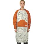 Ulteronixshop - unisexe tablier d'artiste tablier en coton � manches pour hommes femmes peintre bavoir ...