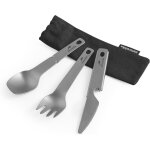 Ulteronixshop - vaisselle en titane pur equipement de pique - nique couteau fourchette cuill�re d�capsuleur ...