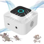 Ultrasons pour rats, 2024 rpulsif pour chauves - souris, cureuils et cafards, ultrasons, 360 avec lumire ...