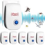 Ultrason souris et rats, 6 pices ultrason anti moustique, intrieur rpulsif lectronique, repulsif ...