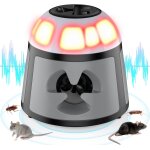 Ultrason souris et rats, repulsif souris ultrasons 360 anti souris avec lumire led appareil ultrason ...