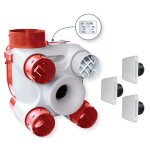 Unelvent - kit vmc autorglable a sondes hygromtriques et bouches extra - plates deco dhu k rf. 603116 ...