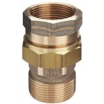 Union 3 pi�ces bronze m�le / femelle joint plat 50 / 60 viega