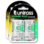 Uniross lot de 2 packs de 2 piles alcalines d - lr20 power plus 1, 5v