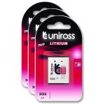 Uniross lot de 3 packs de 1 pile lithium 2cr5, 6v Uniross lot de 3 packs de 1 pile lithium 2cr5, 6v