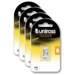 Uniross lot de 4 packs de 1 pile alcaline a23, gp23a, v23ga, lrv08, 8lr932, 8lr23, mn21, 12v Uniross lot de 4 packs de 1 pile alcaline a23, gp23a, v23ga, lrv08, 8lr932, 8lr23, mn21, 12v