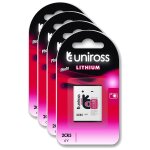 Uniross lot de 4 packs de 1 pile lithium 2cr5, 6v Uniross lot de 4 packs de 1 pile lithium 2cr5, 6v
