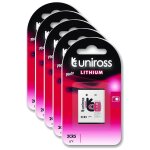 Uniross lot de 5 packs de 1 pile lithium 2cr5, 6v Uniross lot de 5 packs de 1 pile lithium 2cr5, 6v