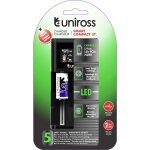 Uniross chargeur compact 3t lcd, pour 1  2 piles lithium 1. 2v aa et aaa