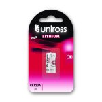 Uniross pack de 1 pile lithium cr123a, 3v Uniross pack de 1 pile lithium cr123a, 3v