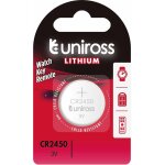 Uniross pack de 1 pile lithium cr2450, 3v Uniross pack de 1 pile lithium cr2450, 3v