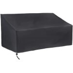 Uranbee housse de protection pour banc de jardin 2 places en tissu oxford imperméable et respirant Uranbee housse de protection pour banc de jardin 2 places en tissu oxford imperméable et respirant