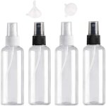 Usmlicer 4pcs 100ml flacon vaporisateur, bouteille de voyage vide plastique reutilisables transparent ...