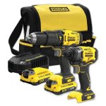 Perceuse visseuse � percussion - stanley fatmax - v20 - 2 outils - 2 batteries 2ah - 18v