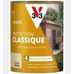 V33 - lasure protection classique chene clair satin - 0, 75l - beige