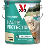V33 - saturateur haute protection biosourc� gris fum� mat - 2, 5l - naturel
