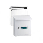 V4097 bo�te aux lettres en acier inoxydable pour porte, mur et portail, bo�te aux lettres int�rieure ...