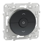 Va - et - vient et bouton - poussoir odace pour volet roulant 3 boutons anthracite - schneider electric ...