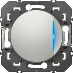 Va et vient avec voyant témoin composable dooxie legrand - aluminium Va et vient avec voyant témoin composable dooxie legrand - aluminium