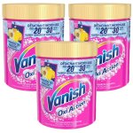 Vanish lot de 3 d�tachants oxi action poudre efficace d�s 20 pot de 940g