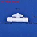 Vannes  bille en pvc  filetage mle, connecteur wildoda, vannes d'irrigation de jardin, poisson d'aquarium, ...