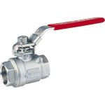 Vanne boisseau sph�rique inox 316 - poign�e cadenassable - ff 33x42 sferaco