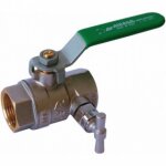 Vanne boisseau sph�rique � manette et purge - presse �toupe - ff 33x42 sferaco