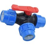 Convient pour vanne a boisseau spherique, tuyau pe 20 / 25 / 32 / 40 / 50 / 63 mm, connexion rapide, ...