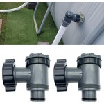 Vanne de entre / sortie pour compatible avec coleman, intex, bestway, pompe de filtre de piscine hors ...