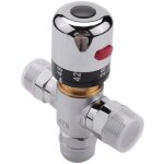 Vanne de mlange thermostatique a 3 voies en cuivre massif, 3 / 4 pouce, pour chauffe - eau solaire, ...