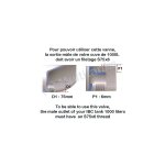 Vanne papillon 2 pouces avec crou de 70mm pour cuve ibc 1000 litres - s60x6