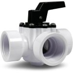Vanne de piscine 3 voies 1, 5  pour installations solaires de piscine et pompes  chaleur pour un contrle ...
