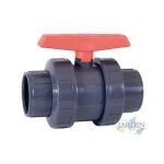 Vanne pvc 32. vanne � tournant sph�rique en pvc filet� de 32 mm. robinet enfilage � bille filet� 1